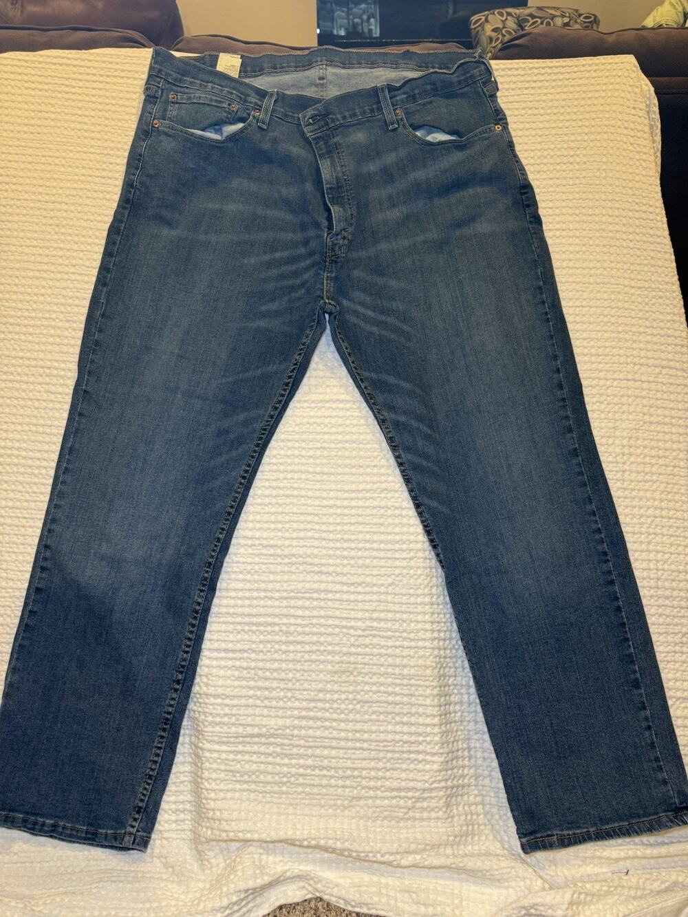 Levi's 559 Men's Jeans 42x30 Blue Medium Wash, Straight Leg, Relaxed Fit Denim